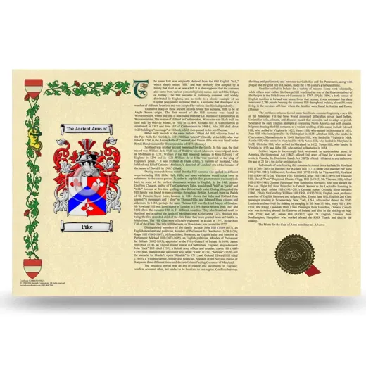 Pike Armorial History Landscape Style