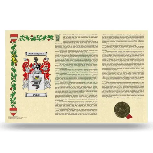 Pillup Armorial History Landscape Style