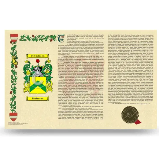 Pinkerton Armorial History Landscape Style