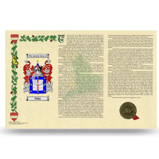 Pinks Armorial History Landscape Style
