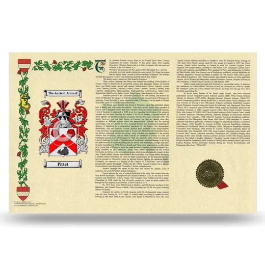 Pittet Armorial History Landscape Style