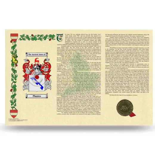 Plantes Armorial History Landscape Style