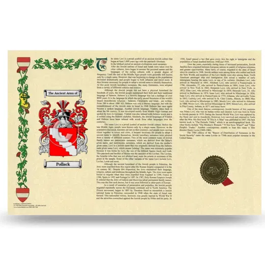 Pollack Armorial History Landscape Style