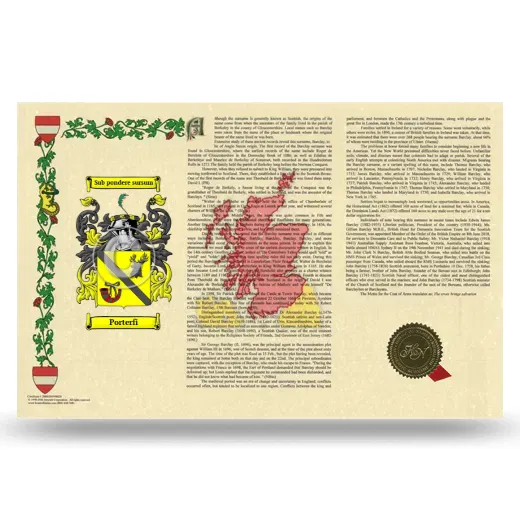 Porterfi Armorial History Landscape Style