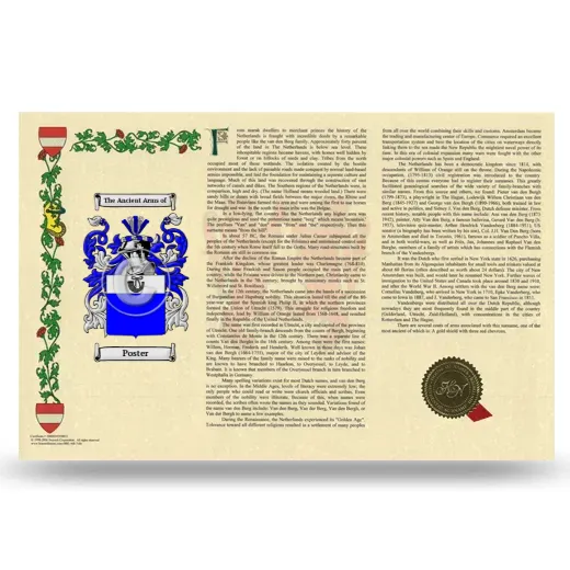 Poster Armorial History Landscape Style