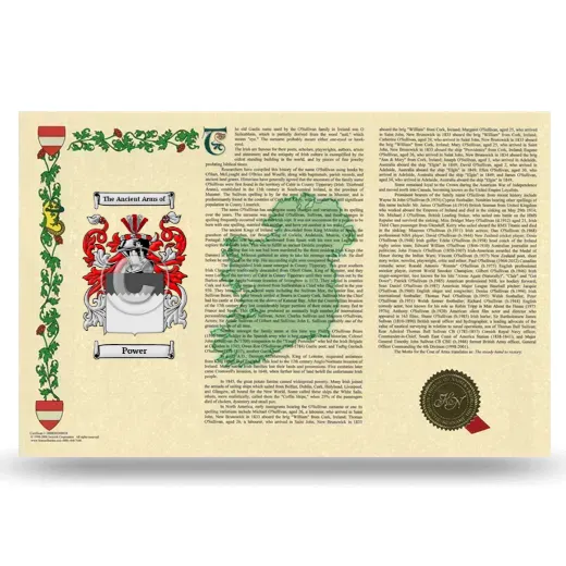 Power Armorial History Landscape Style