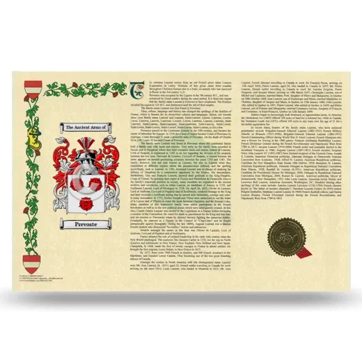 Prevoste Armorial History Landscape Style