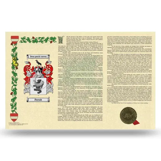 Prewit Armorial History Landscape Style