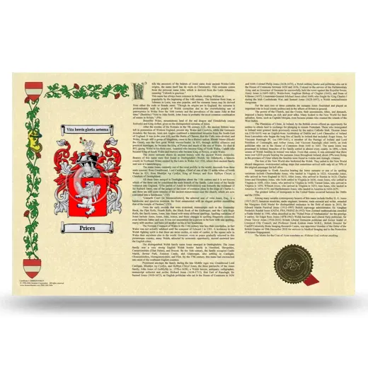 Prices Armorial History Landscape Style