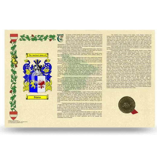 Prieto Armorial History Landscape Style