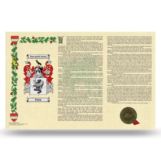 Privit Armorial History Landscape Style