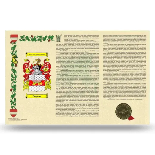 Propers Armorial History Landscape Style