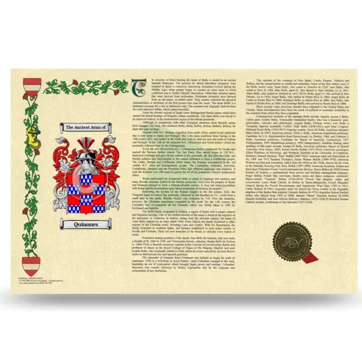 Quinones Armorial History Landscape Style