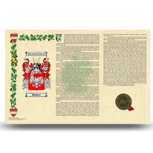 Rückert Armorial History Landscape Style