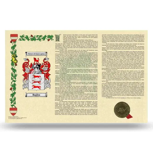 Raglyn Armorial History Landscape Style