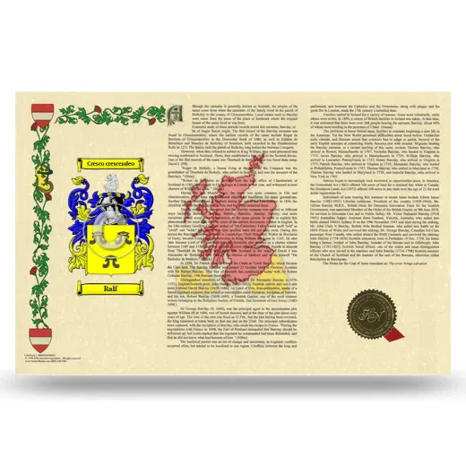 Ralf Armorial History Landscape Style