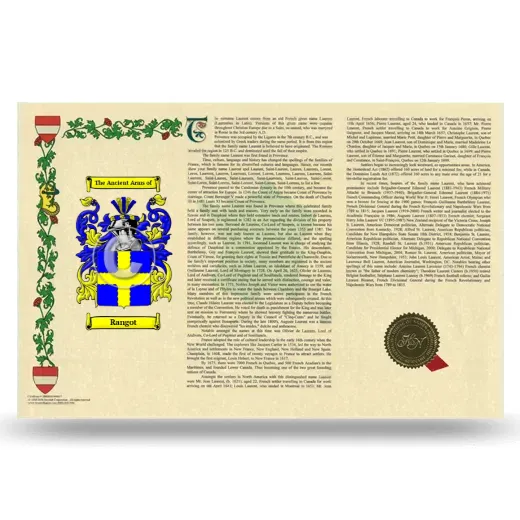 Rangot Armorial History Landscape Style