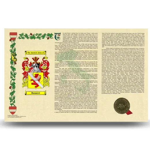 Ranucci Armorial History Landscape Style
