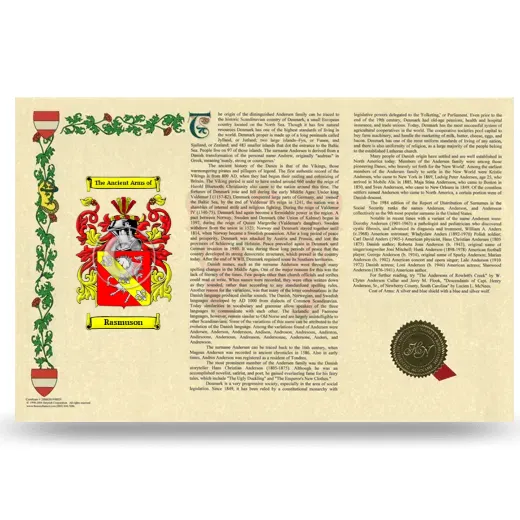 Rasmuson Armorial History Landscape Style