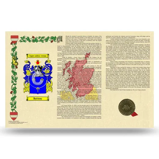 Rattray Armorial History Landscape Style