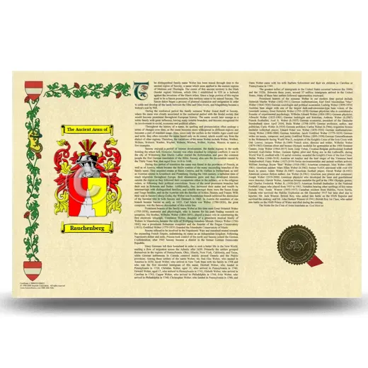 Rauchenberg Armorial History Landscape Style