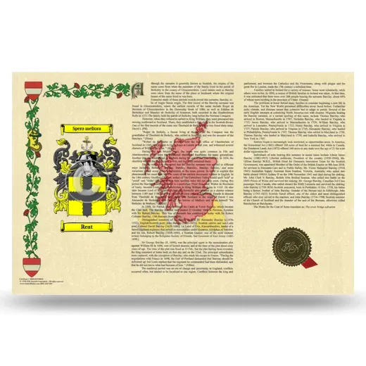 Reat Armorial History Landscape Style