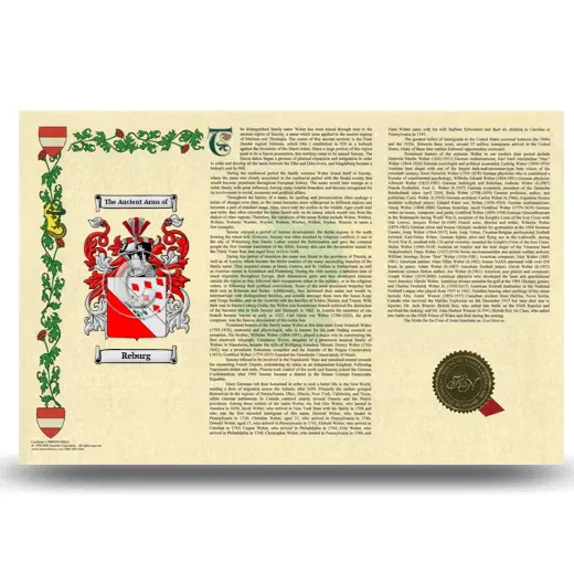 Reburg Armorial History Landscape Style