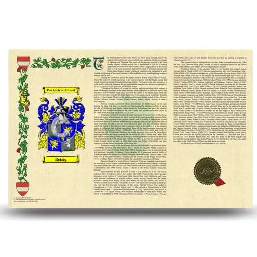 Reisig Armorial History Landscape Style