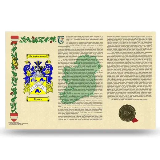 Reman Armorial History Landscape Style
