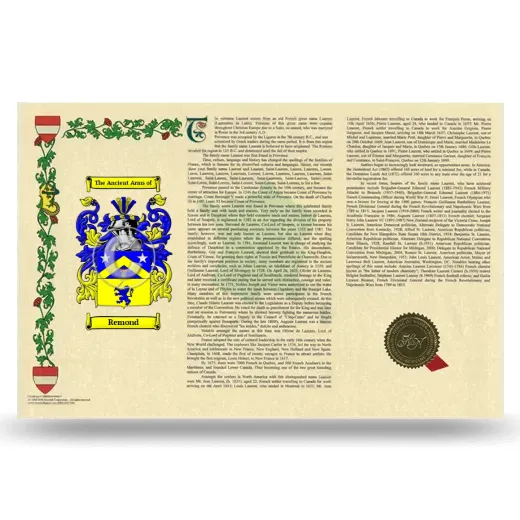 Remond Armorial History Landscape Style