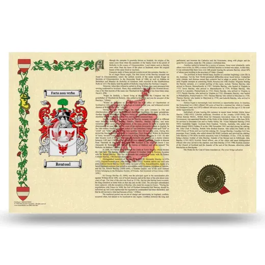 Rentoal Armorial History Landscape Style