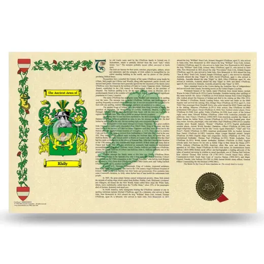 Rhily Armorial History Landscape Style