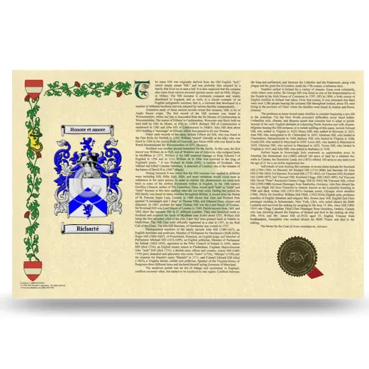 Richarté Armorial History Landscape Style