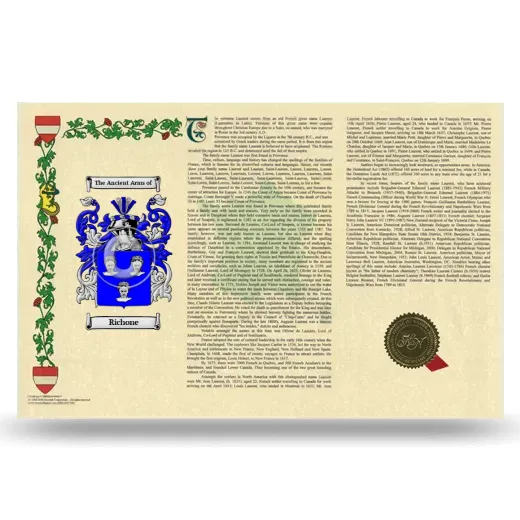Richone Armorial History Landscape Style