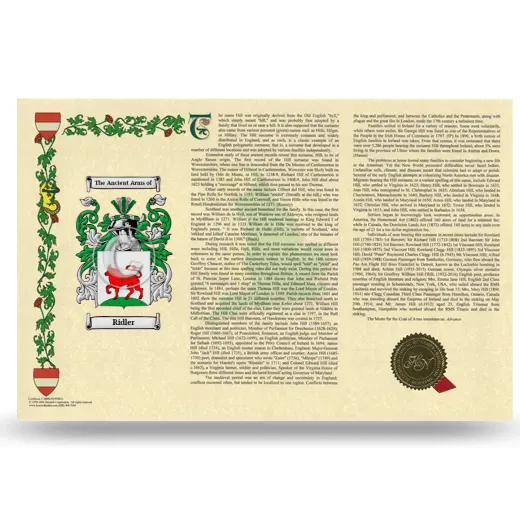 Ridler Armorial History Landscape Style