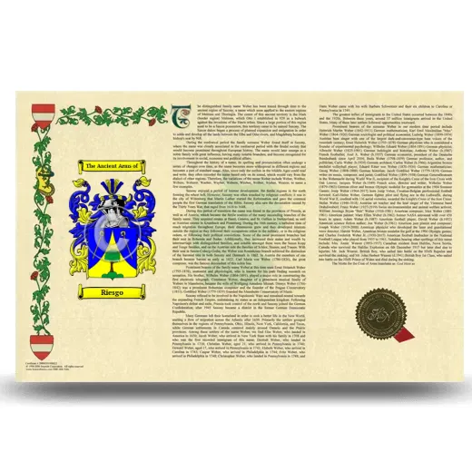 Riesgo Armorial History Landscape Style