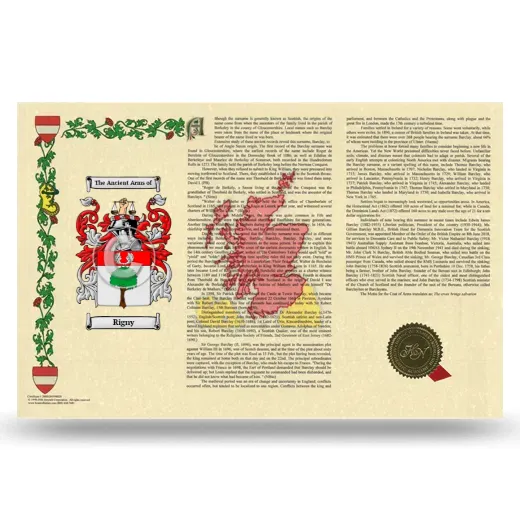 Rigny Armorial History Landscape Style