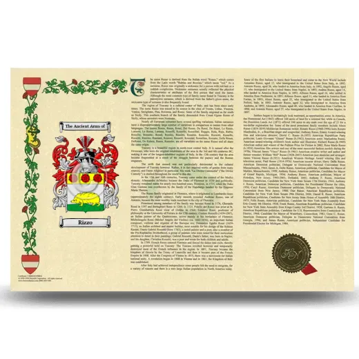 Rizzo Armorial History Landscape Style