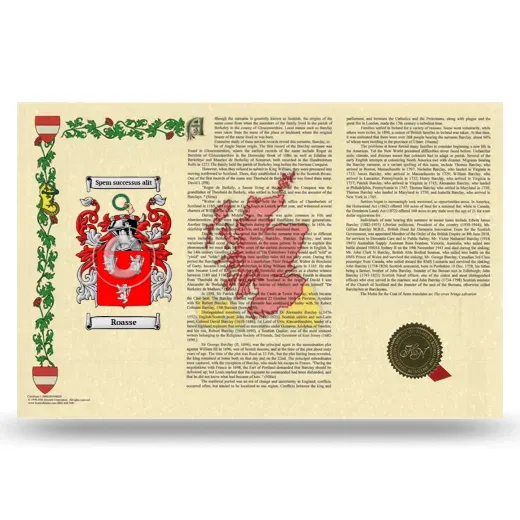 Roasse Armorial History Landscape Style