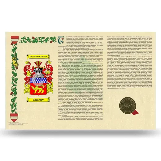 Robardey Armorial History Landscape Style