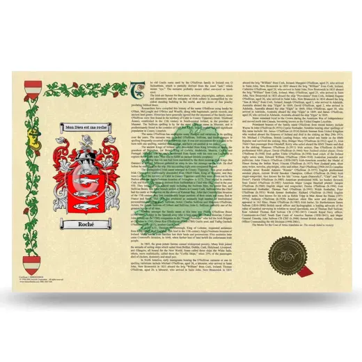 Roché Armorial History Landscape Style