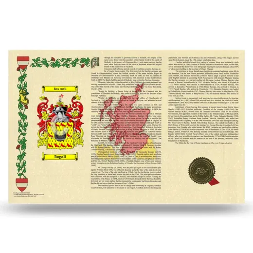 Rogall Armorial History Landscape Style