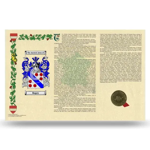Rogey Armorial History Landscape Style