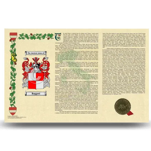 Roggeri Armorial History Landscape Style