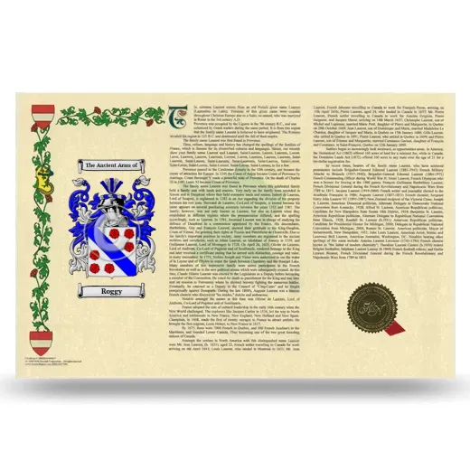Roggy Armorial History Landscape Style