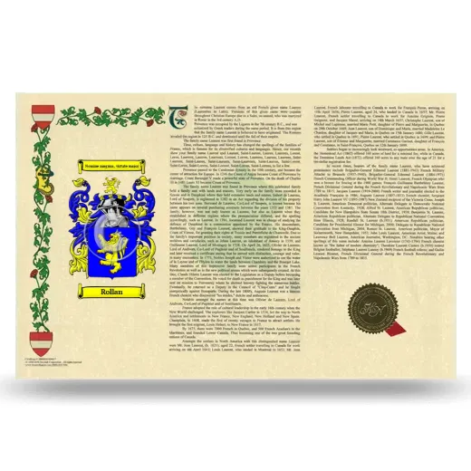 Rollan Armorial History Landscape Style