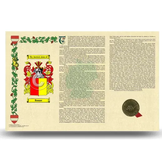 Ronne Armorial History Landscape Style