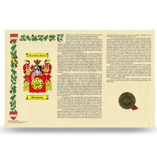 Rosenman Armorial History Landscape Style