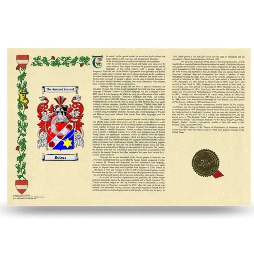 Roters Armorial History Landscape Style