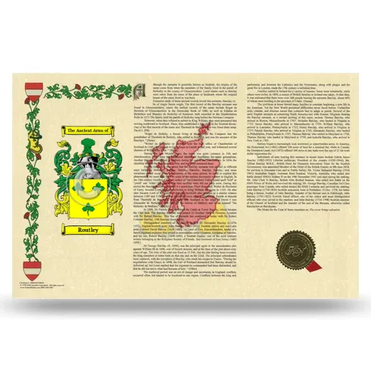 Routley Armorial History Landscape Style